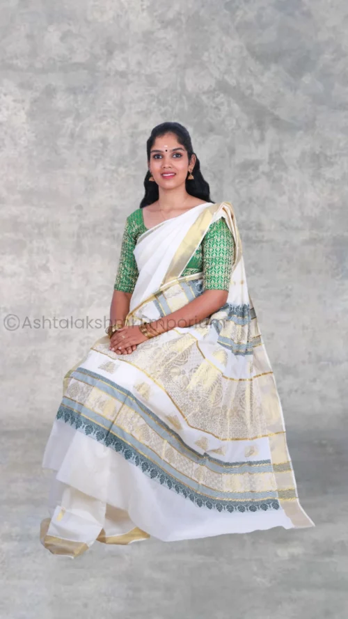 Jacquard design PURE COTTON Saree