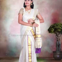 Fancy Set Mundu – BCH Gold Cotton Tissue Saree