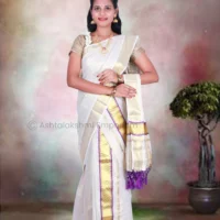 Fancy Set Mundu – BCH Gold Cotton Tissue Saree