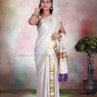 Fancy Set Mundu – BCH Gold Cotton Tissue Saree