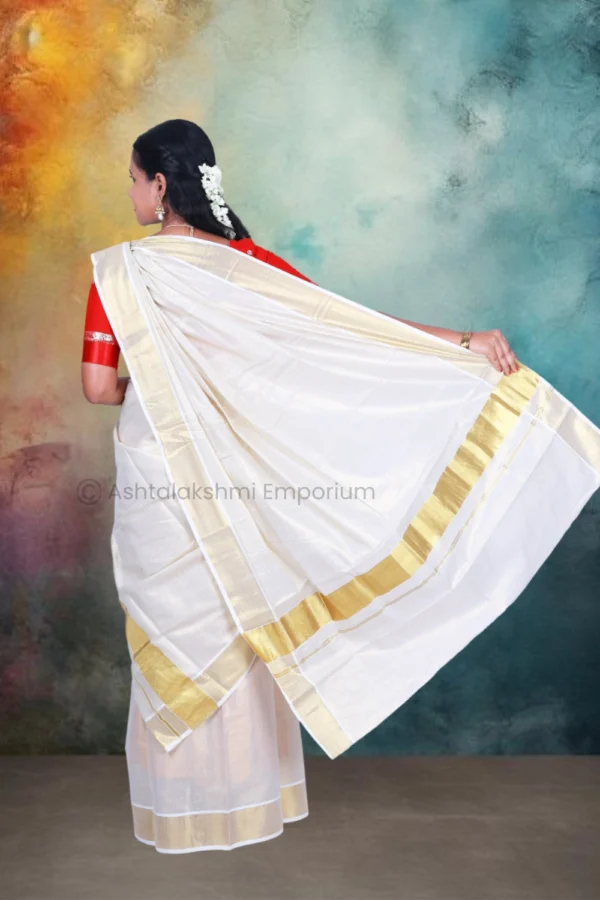 BCH Gold Cotton Tissue Saree