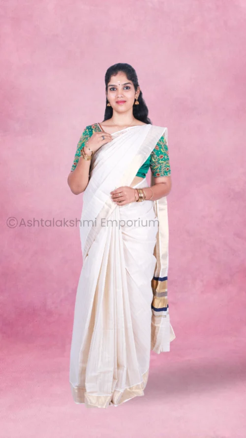 FANCY Design Cotton Tissue Saree