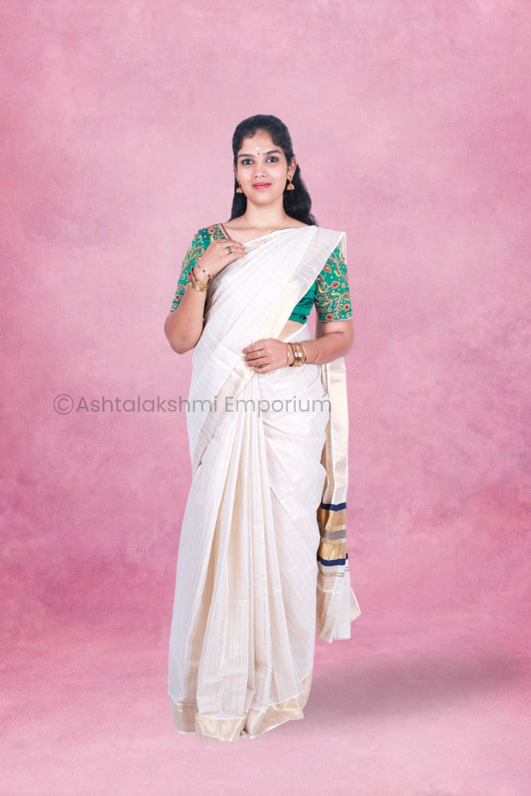 FANCY Design Cotton Tissue Saree