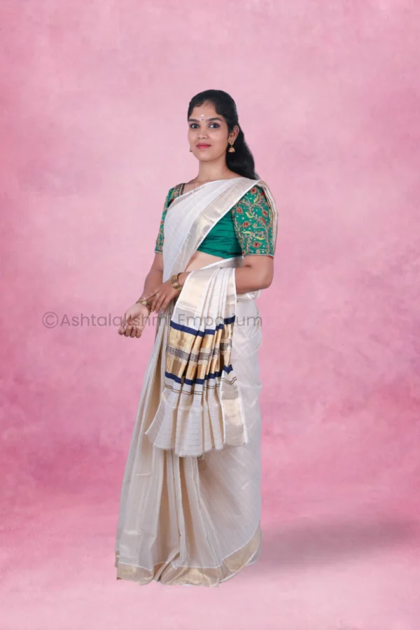 FANCY Design Cotton Tissue Saree