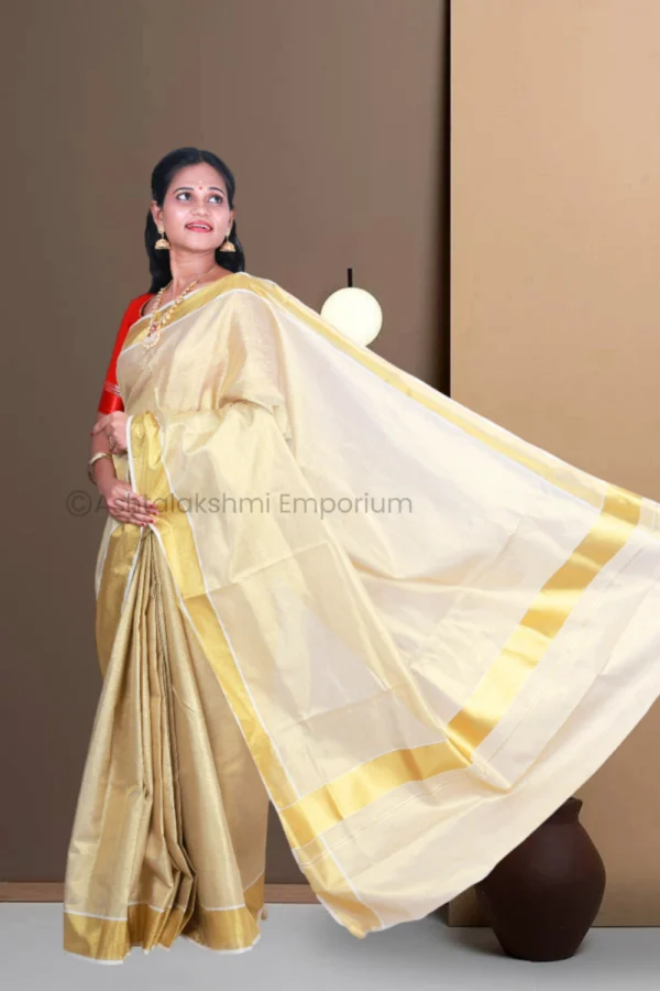 BCH Gold Full Tissue Saree