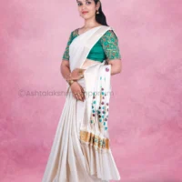 COTTON TISSUE Fancy Design Saree