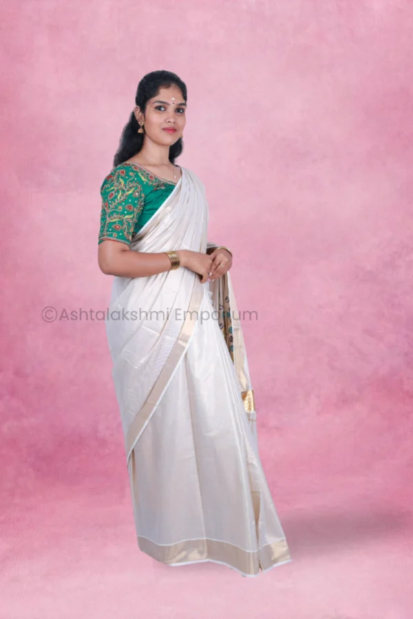 COTTON TISSUE Fancy Design Saree