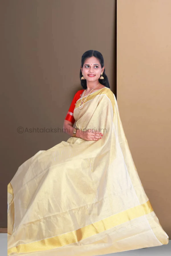 BCH Gold Full Tissue Saree