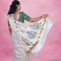 COTTON TISSUE Fancy Design Saree