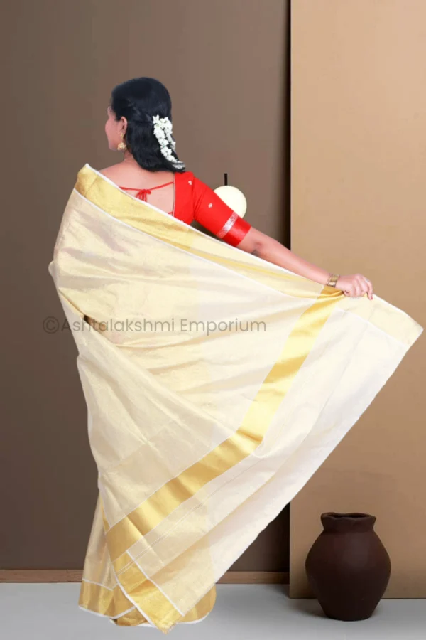 BCH Gold Full Tissue Saree