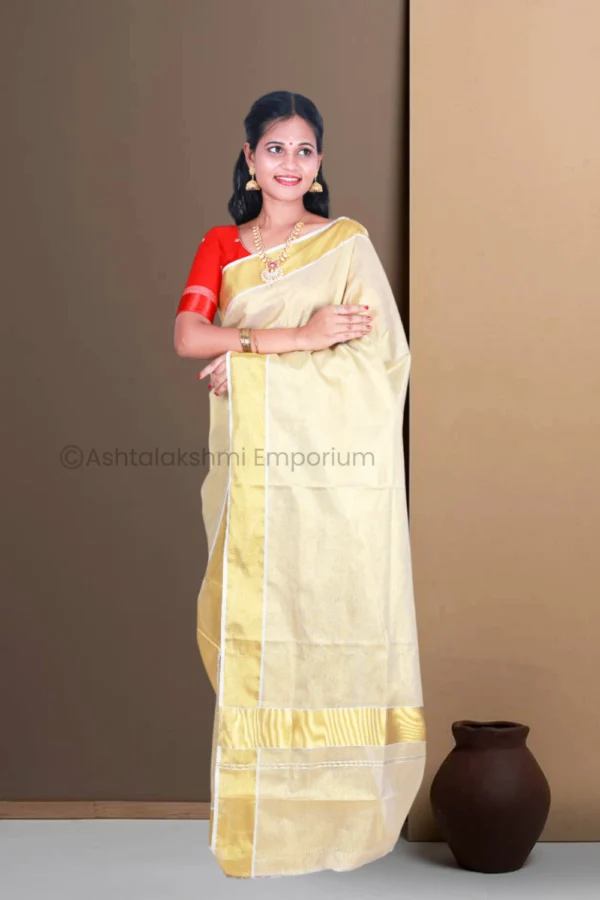 BCH Gold Full Tissue Saree