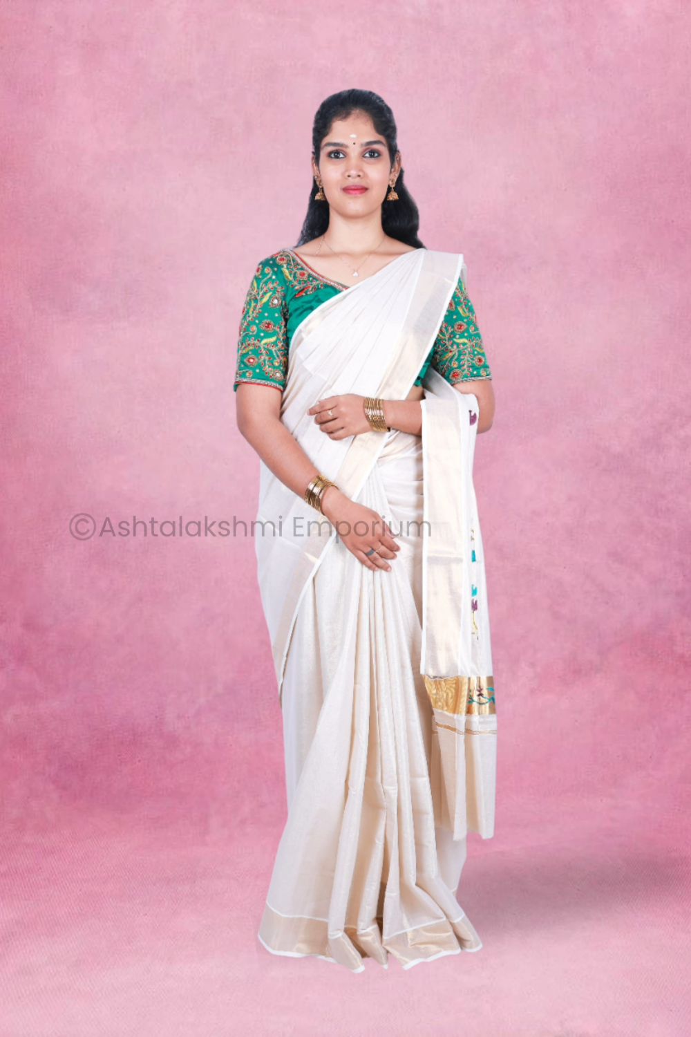 COTTON TISSUE Fancy Design Saree