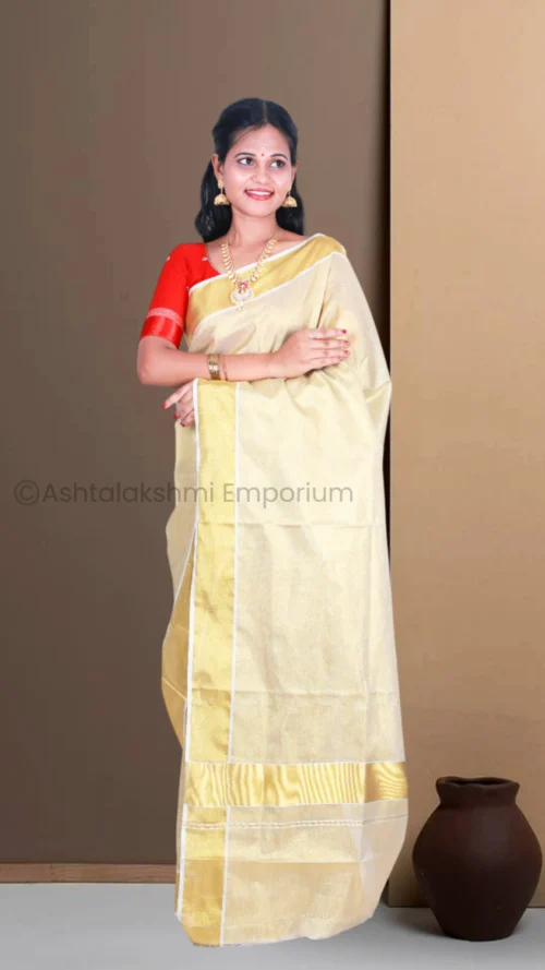 BCH Gold Full Tissue Saree